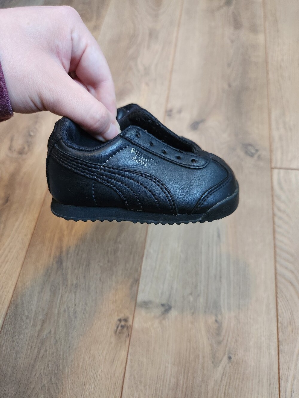 Size 4 Puma Baby Black Sneakers